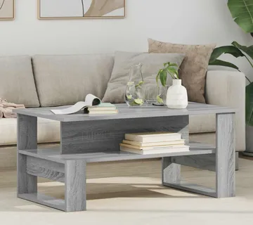 vidaXL Kava Stol Siva Sonoma 90 x 50 x 40 cm Konstruirano drvo - Venlo
