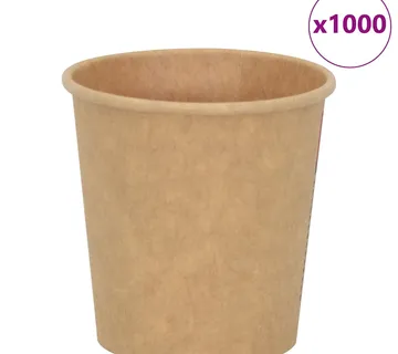 vidaXL papirnate šalice za kavu 1000 kom 4 oz 100 ml smeđe - Venlo