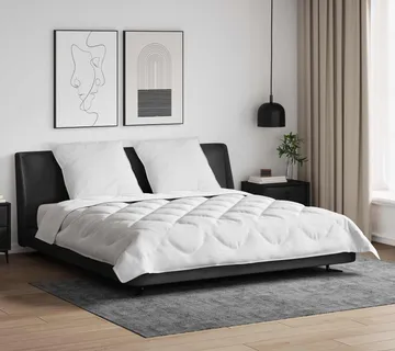 vidaXL Duvet za sve sezone s jastukom 3 kom. Bijela Mikrovlakna - Venlo