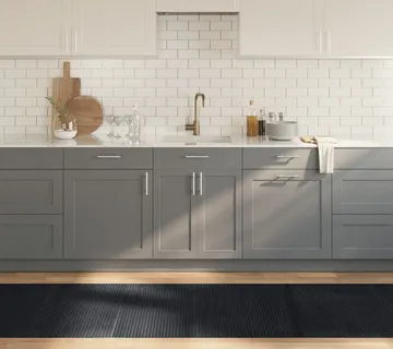 vidaXL Tepih pravokutni crni 80 x 300 cm od bambusa - Venlo