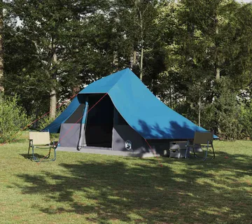 vidaXL Tipi šator 10-osobni Plava taft - Venlo