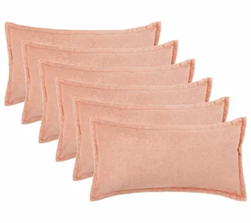vidaXL Presvlaka za jastuk 6 pcs HOUTEN Ružičasta 40 x 80 cm Bouclé - Venlo