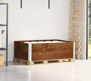 vidaXL Okviri za palete 2 kom smeđi 120 x 80 cm od masivne borovine - Venlo