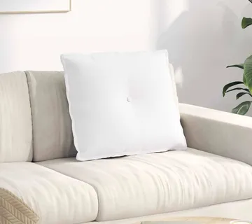vidaXL Jastuk za leđa Bijelo 60 x 19 x 50 cm tkanina - Venlo
