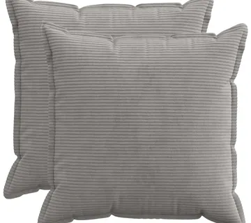 vidaXL Presvlaka za jastuk 2 kom. HOUTEN Svjetlosiva 70 x 70 cm Kord - Venlo
