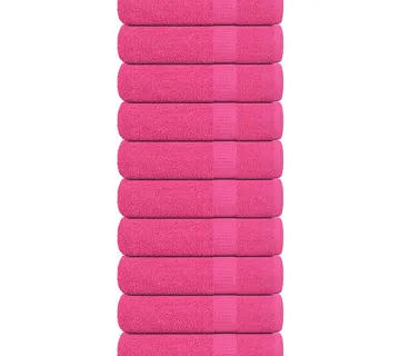 vidaXL Ručnici za tuširanje FROGN 10 kom roza 70x140 cm 360 g/m² - Venlo