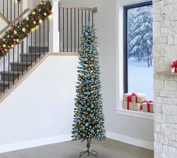 vidaXL Umjetno božićno drvce Zelena 240 cm PVC, Plastika i Čelik - Venlo