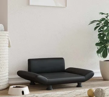 vidaXL Krevet za pse crni 70 x 45 x 28 cm od umjetne kože - Venlo