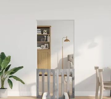 vidaXL Preklopna ogradica za kućne ljubimce 2 kom. Siva Sonoma - Venlo