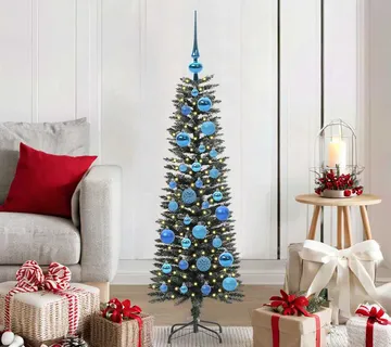 vidaXL Umjetno božićno drvce Zelena 120 cm PVC, Plastika i Čelik - Venlo