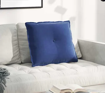 vidaXL Jastuk za leđa Policijska plava 60 x 50 cm Kordura tekstil - Venlo