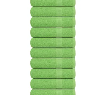 vidaXL Ručnici za kupanje FROGN 10 kom jabukasto zelene 100x150 cm 360 g/m² - Venlo