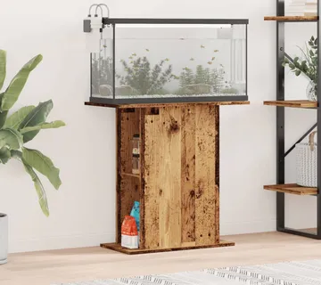 vidaXL Stalak za akvarij Staro drvo 36x75x72,5 cm Konstruirano drvo - Venlo