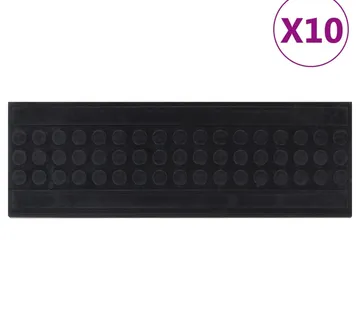 vidaXL Gazišta za stepenice 10 kom 25 x 75 cm gumena - Venlo