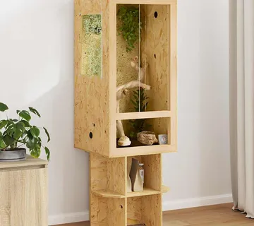 vidaXL Terarij Smeđa 50 x 50 x 150 cm OSB - Venlo