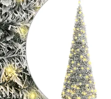 vidaXL Umjetno božićno drvce sa snijegom 100 LED žarulja 150 cm - Venlo