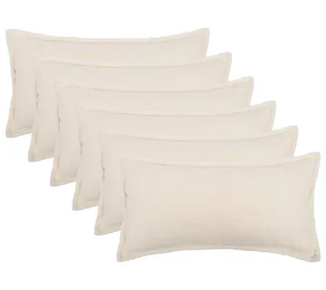 vidaXL Presvlaka za jastuk 6 pcs HOUTEN Krem 40 x 80 cm Bouclé - Venlo