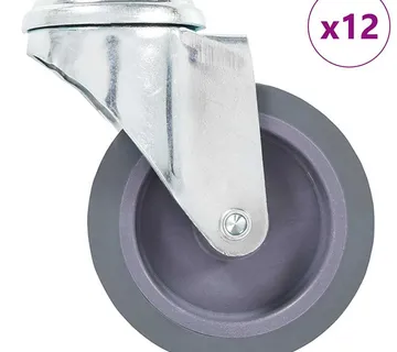 vidaXL Okretni kotačići s otvorom za vijke 12 kom 75 mm - Venlo
