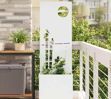 vidaXL Privatnost u vrtu Rezbarija Bijelo 50 x 32 x 150 cm - Venlo