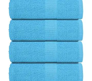 vidaXL Ručnici za pranje FROGN 4 kom. tirkizne 30x30 cm 360 g/m² - Venlo