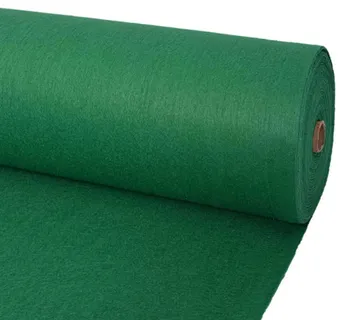 vidaXL Tepih Jednobojno Zelena 1,2 x 12 m Poliester - Venlo