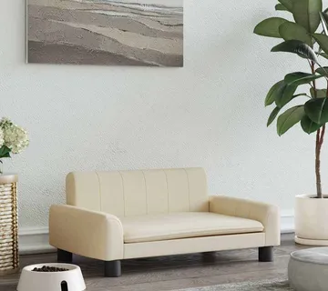 vidaXL Krevet za pse krem 70 x 45 x 30 cm od tkanine - Venlo