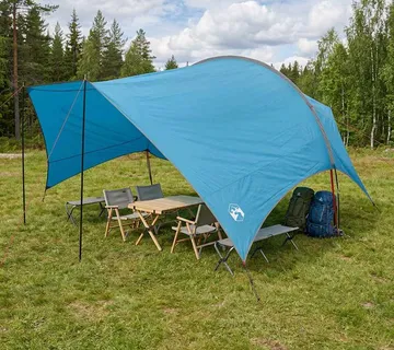vidaXL Vodootporna kamperska cerada Plava 550 x 400 x 230 cm - Venlo
