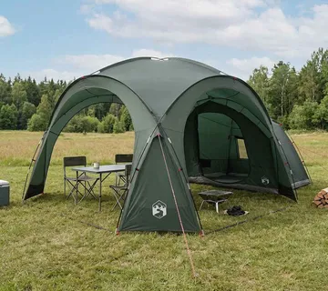 vidaXL Bočna šatora s krovom Maslinasto zelena 410 x 410 x 250 cm - Venlo