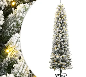 vidaXL Umjetno božićno drvce sa 150 LED žarulja i snijegom 150 cm - Venlo