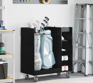 vidaXL Golf ormar s kotačem Jednobojno Crni hrast 90 x 45 x 98 cm - Venlo