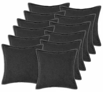 vidaXL Presvlaka za jastuk 12 pcs HOUTEN Tamnosiva 50 x 50 cm Bouclé - Venlo