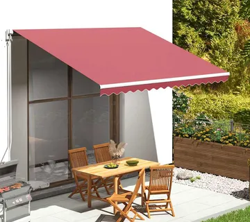 vidaXL Zamjenska tkanina za tendu bordo 400x300 cm poliester - Venlo