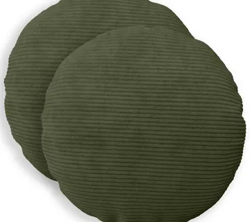 vidaXL Presvlaka za jastuk 2 pcs HEERLEN Zelena Ø 50 cm Kord - Venlo