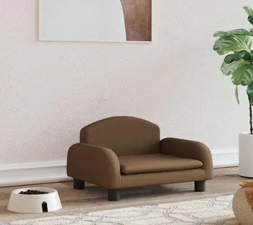 vidaXL Krevet za pse smeđi 50 x 40 x 30 cm od tkanine - Venlo
