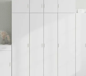 vidaXL Ormarić za pohranu bijeli 80 x 42,5 x 225 cm konstruirano drvo - Venlo