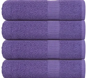 vidaXL Ručnici za kupanje FROGN 4 kom ljubičasti 100x150 cm 360 g/m² - Venlo