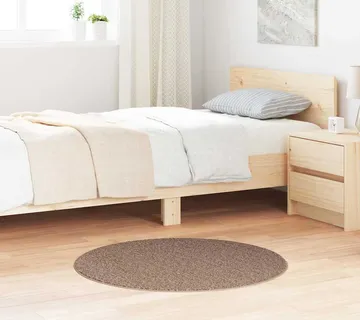 vidaXL Protuklizni Shaggy Tepih Smeđa 90 x 90 cm PP - Venlo