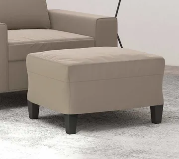 vidaXL Tabure smeđesivi 60 x 50 x 41 cm od mikrovlakana - Venlo
