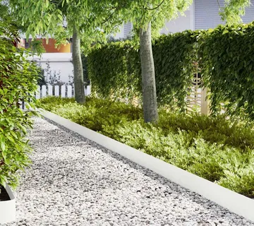 vidaXL Ograda oko Travnjaka 50 kom. 100 x 0.05 x 20 cm Bijelo - Venlo
