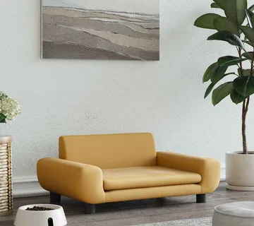 vidaXL Krevet za pse smeđi 70 x 45 x 33 cm baršunasti - Venlo