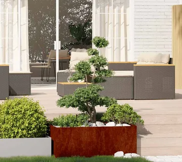 vidaXL Sadilica boja hrđe 100x100x40 cm od pohabanog čelika - Venlo