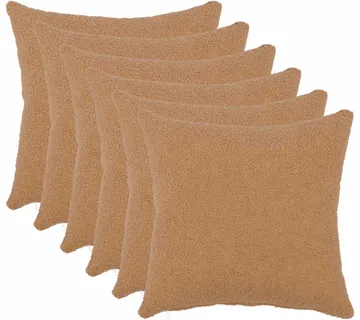 vidaXL Presvlaka za jastuk 6 pcs HEERLEN Bež 30 x 30 cm Bouclé - Venlo