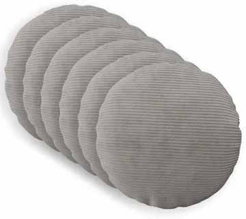vidaXL Presvlaka za jastuk 6 pcs HEERLEN Svjetlosiva Ø 30 cm Kord - Venlo