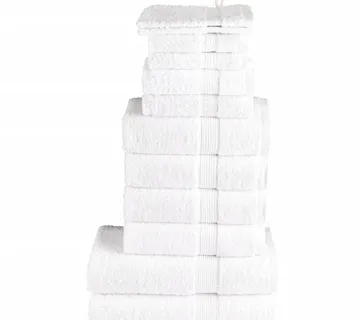 vidaXL 12-dijelni vrhunski set ručnika SOLUND bijeli 600 gsm - Venlo