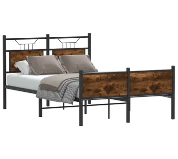 vidaXL Okvir kreveta bez madraca boja hrasta 120 x 200 cm drveni - Venlo