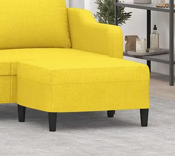 vidaXL Tabure svjetložuti 70 x 55 x 41 cm od tkanine - Venlo