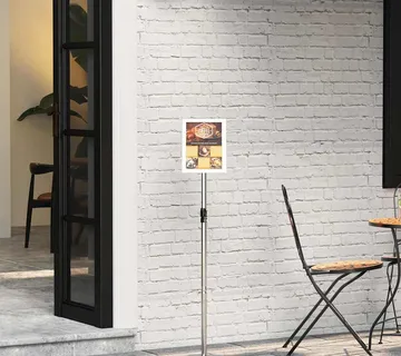 vidaXL Stalci za sajmove Srebrno 25 x 25 x 125 cm Aluminij - Venlo