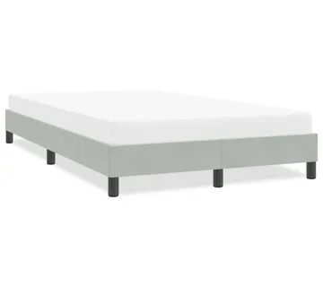 vidaXL Okvir kreveta bez madraca svijetlo sivi 120x210 cm baršun - Venlo
