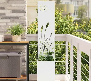 vidaXL Privatnost u vrtu Rezbarija Bijelo 32 x 32 x 150 cm - Venlo