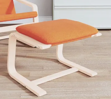 vidaXL Tabure tamnožuti 51 x 41 x 40 cm od tkanine - Venlo